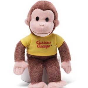 New w/ Tag🙈 Gund Curious George Yellow Shirt Version Plush🐵8"